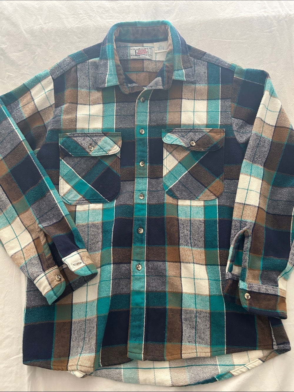 Men's Lightweight Flannel Jacket- Classic Button-Up